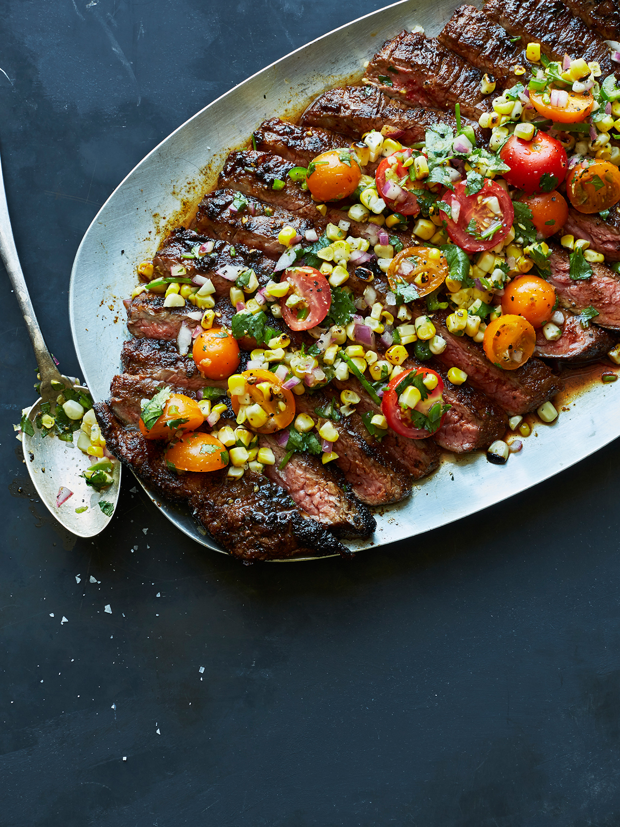 Dry_Rubbed_Flank_Steak_With_Roasted_Corn_Salsa